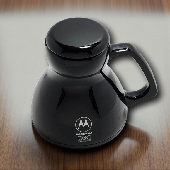 Vintage Motorola DSC Communications “Switch Evolution Team” Travel Mug Black - Picture 1 of 10